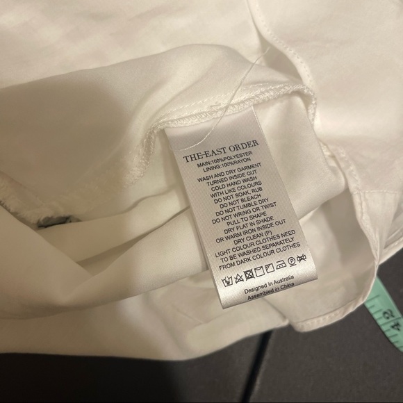 The East Order Revolve Chance Mini Dress Lace Up in White Women's Medium - Picture 12 of 12